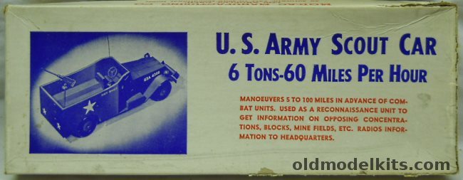 Mod-Ac 1/24 US Army 6 Ton Scout Car, 844 plastic model kit